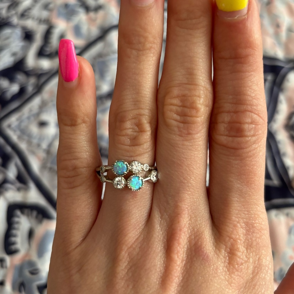 Sterling Silver Opal Ring